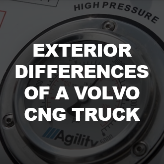 Exterior Differences of a Volvo CNG Truck