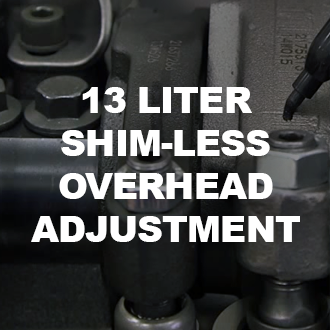 How to Adjust a 13 Liter Shim-less Overhead